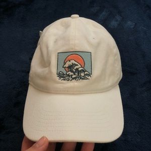 Japanese Wave White Baseball Hat